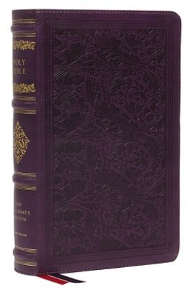 Picture of Nkjv, Personal Size Reference Bible, Sovereign Collection, Leathersoft, Purple, Red Letter, Thumb Indexed, Comfort Print