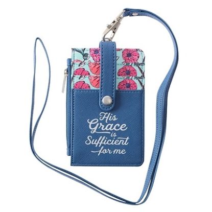 Picture of Id Card Holder His Grace Is Sufficient 2 Corinthians 12