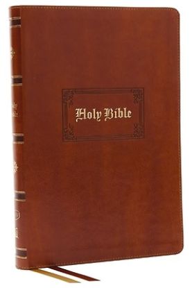 Picture of KJV Bible, Giant Print Thinline Bible, Vintage Series, Leathersoft, Tan, Red Letter, Comfort Print