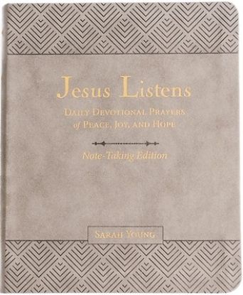 Picture of Jesus Listens Note-Taking Edition, Leathersoft, Gray, with Full Scriptures