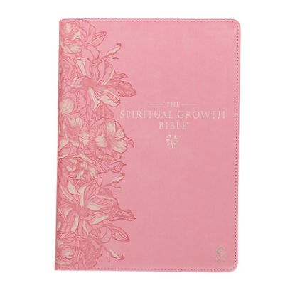 Picture of The Spiritual Growth Bible, Study Bible, NLT - New Living Translation Holy Bible, Faux Leather, Pink