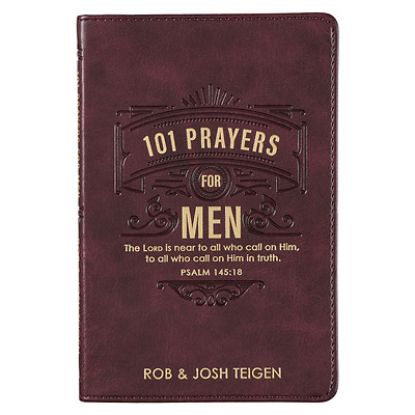 Picture of 101 Prayers for Men, Powerful Prayers to Encourage Men, Faux Leather Flexcover