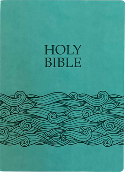 Picture of Kjver Holy Bible, Wave Design, Large Print, Coastal Blue Ultrasoft
