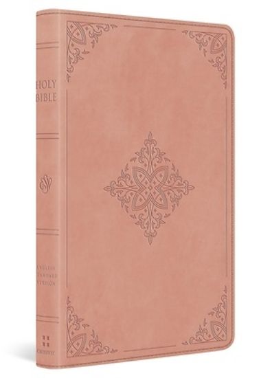 Picture of ESV Large Print Value Thinline Bible (Trutone, Blush Rose, Fleur-De-Lis Design)