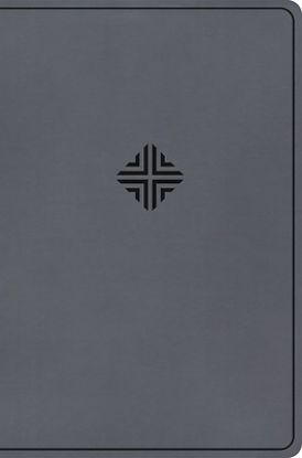 Picture of CSB Large Print Thinline Bible, Value Edition, Charcoal Leathertouch