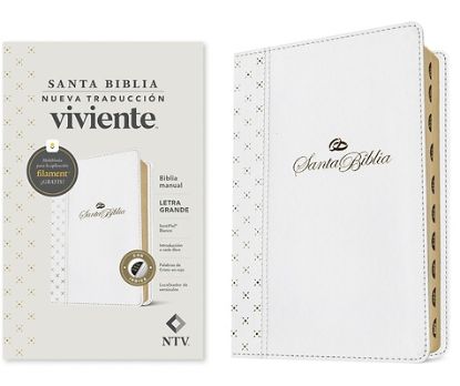Picture of Biblia Manual Ntv, Letra Grande Con Filament (Sentipiel, Blanco, Índice, Letra Roja)