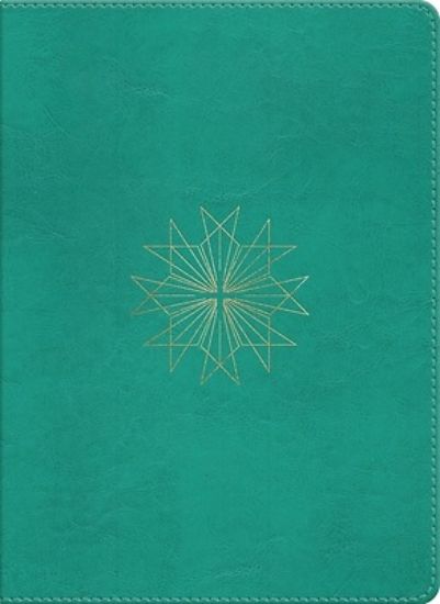 Picture of ESV Single Column Journaling Bible (Trutone, Teal, Resplendent Cross Design)
