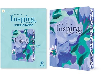 Picture of Biblia Inspira Ntv, Letra Grande Con Filament (Sentipiel, Ramo Azul)