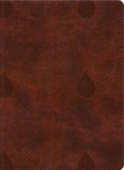 Picture of ESV Single Column Journaling Bible (Trutone, Chestnut, Leaves Design)