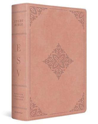 Picture of ESV Study Bible (Trutone, Blush Rose, Fleur-De-Lis Design)