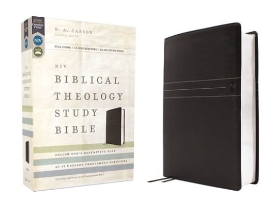 Picture of Niv, Biblical Theology Study Bible (Trace the Themes of Scripture), Leathersoft, Black, Comfort Print