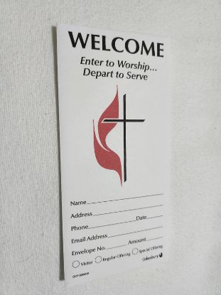 Picture of Welcome UMC Offering Envelope - Bulk Pack, Currency Size
