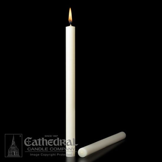 Picture of Cathedral 51% Beeswax Altar Candles - 1" x 12-1/2"