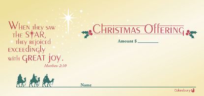 Picture of The Star Christmas Offering Envelope