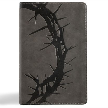 Picture of NASB Large Print Personal Size Reference Bible, Charcoal Leathertouch, Indexed