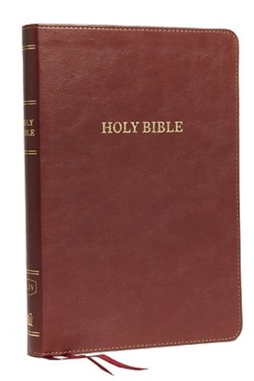 Picture of KJV, Thinline Bible, Large Print, Imitation Leather, Burgundy, Indexed, Red Letter Edition