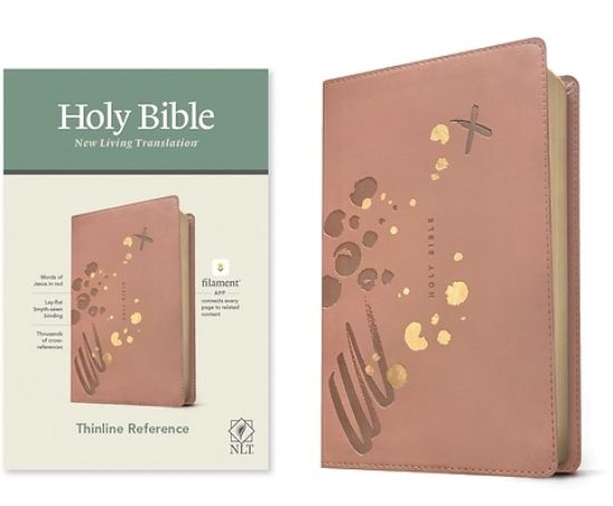 Picture of NLT Thinline Reference Bible, Filament Enabled Edition (Red Letter, Leatherlike, Pink)