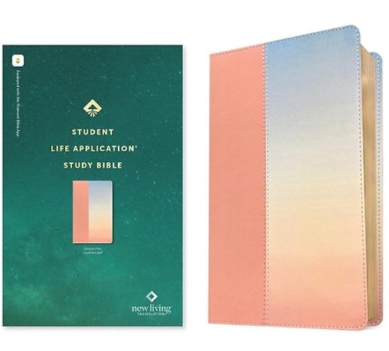 Picture of NLT Student Life Application Study Bible, Filament Enabled (Leatherlike, Ombre Pink, Red Letter)