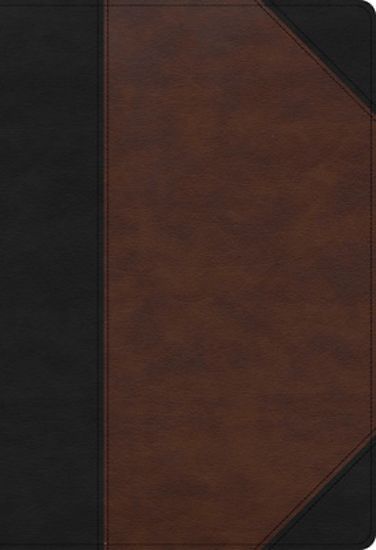 Picture of KJV Super Giant Print Reference Bible, Black/Brown Leathertouch, Indexed
