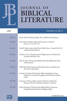 Picture of Journal of Biblical Literature 144.3 (2025)