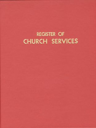 Picture of Register of Church Services #400