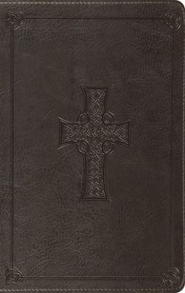 Picture of ESV Value Thinline Bible (Trutone, Charcoal, Celtic Cross Design)