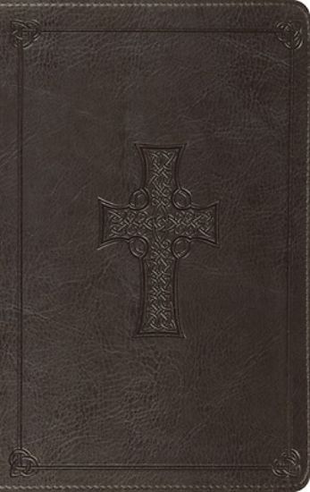 Picture of ESV Value Thinline Bible (Trutone, Charcoal, Celtic Cross Design)