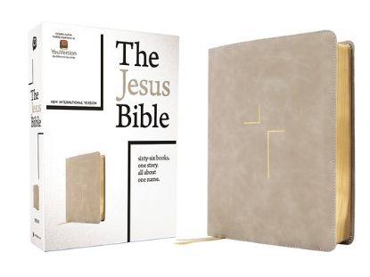 Picture of The Jesus Bible, NIV Edition, Leathersoft, Stone, Comfort Print