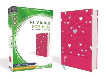 Picture of NIrV Bible for Kids, Large Print, Leathersoft, Pink, Comfort Print
