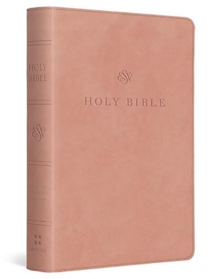 Picture of ESV Large Print Compact Bible, Red Letter (Trutone, Blush Rose)