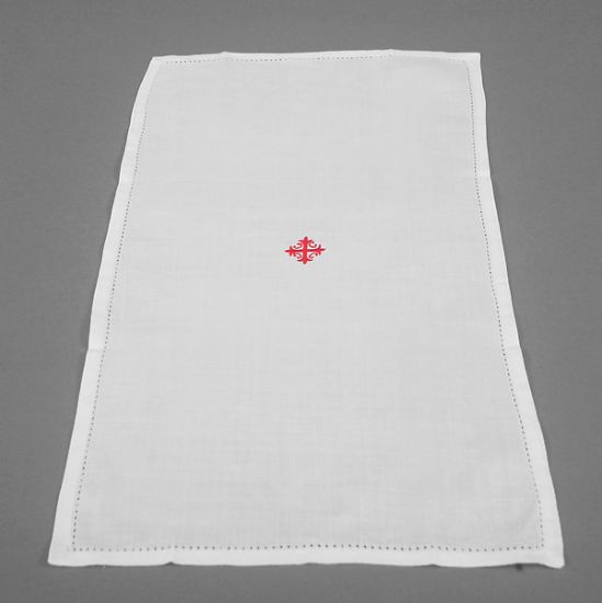 Picture of 100% Cotton Purificator with Red Cross and Vine - Pack of 3