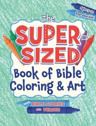 Picture of Sup-Sized Bk Bib Color & Art: With Bible Stories and Verses, Ages 5-10