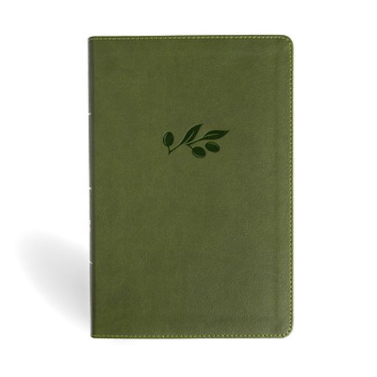 Picture of NASB Personal Size Giant Print Bible, Olive Leathertouch, Indexed