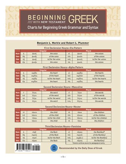 Picture of Charts for Beginning Greek Grammar and Syntax