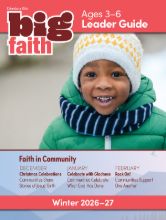 Cokesbury Kids Big Faith Winter 2026-27 Leader Guide Ages 3-6