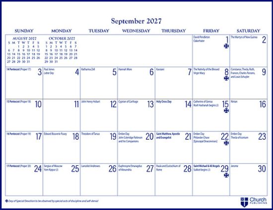 Picture of 2027 Parish Wall Calendar