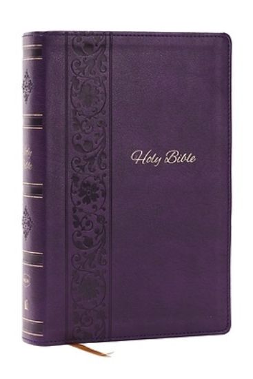 NKJV Bible - Personal Size Giant Print, Purple Lea