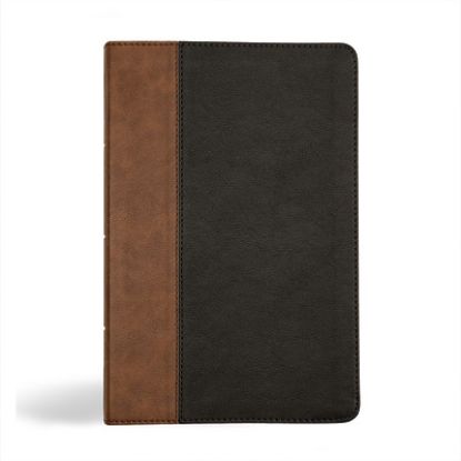 Picture of KJV Personal Size Giant Print Bible, Black/Brown Leathertouch
