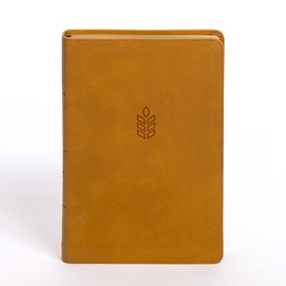 Picture of CSB Personal Size Giant Print Bible, Camel Suedesoft Leathertouch
