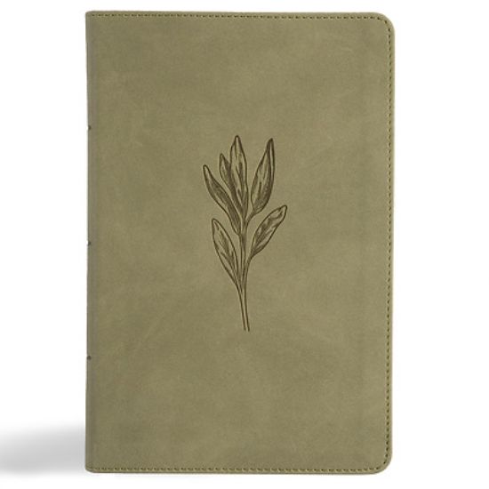 Picture of NASB Large Print Personal Size Reference Bible, Sage Suedesoft Leathertouch, Indexed