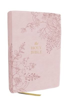Picture of KJV Compact Large Print Bible, Pink Leathersoft, Red Letter, Comfort Print