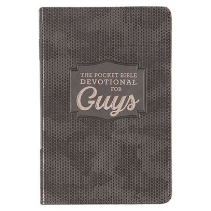 Picture of Pocket Bible Devotional for Guys Faux Leather