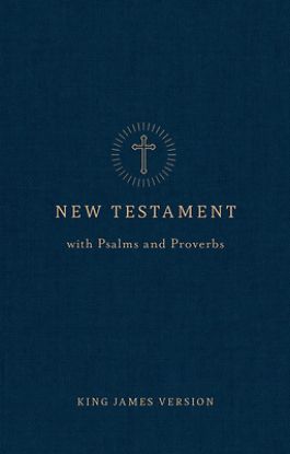 Picture of KJV Pocket New Testament with Psalms and Proverbs, Navy Trade Paper