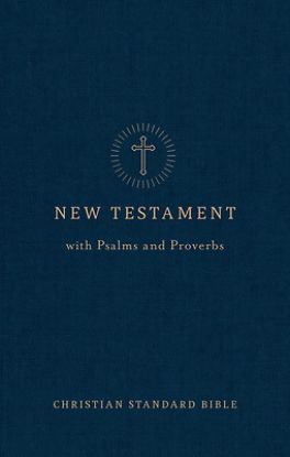 Picture of CSB Pocket New Testament with Psalms and Proverbs, Easy-To-Read Optimal Type, Navy Trade Paper