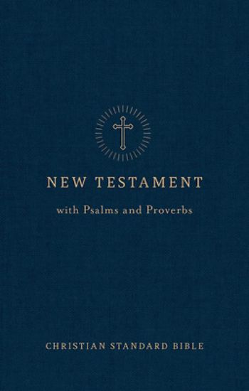 Picture of CSB Pocket New Testament with Psalms and Proverbs, Easy-To-Read Optimal Type, Navy Trade Paper