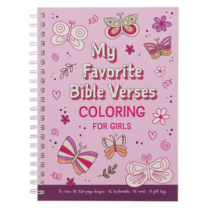 Picture of Coloring Book Favorite Bible Verses for Girls Wirebound