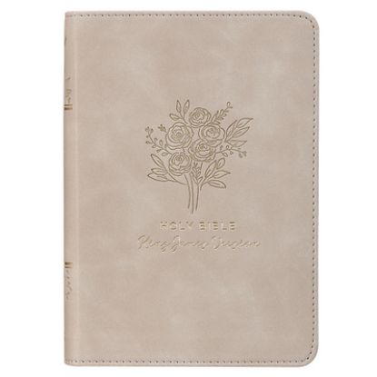 Picture of KJV Bible Compact Faux Leather Taupe