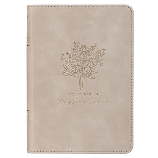 Picture of KJV Bible Compact Faux Leather Taupe