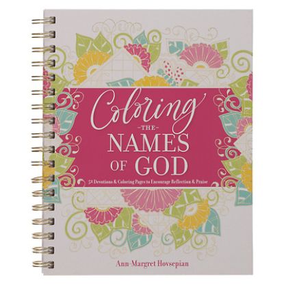 Picture of Coloring Devotional Names of God Wirebound