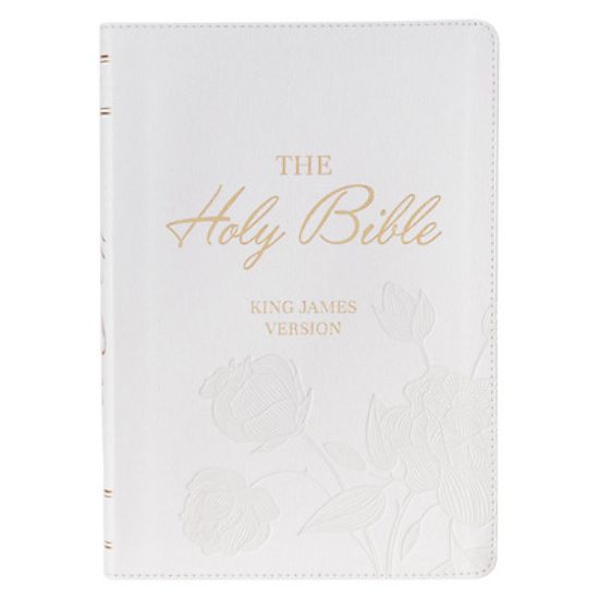 Picture of KJV Bible Super Giant Print Faux Leather White